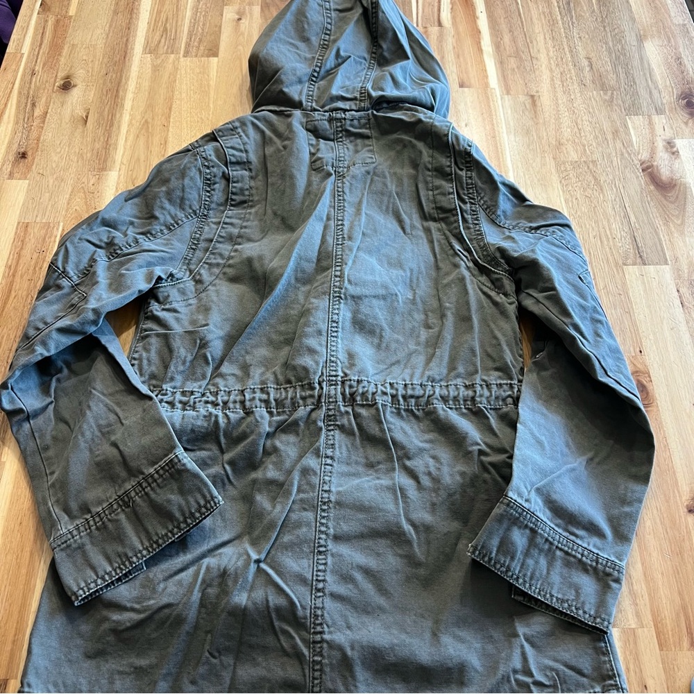 Universal Thread Olive Green Utility Anorak Jacket with Hood – Size Small - Picture 6 of 6
